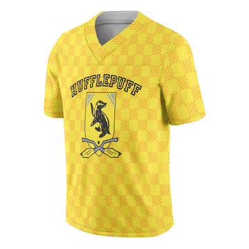 Gearhumans 3D H.P Hufflepuff Ready For A Big Game Custom Number Custom Name Jersey