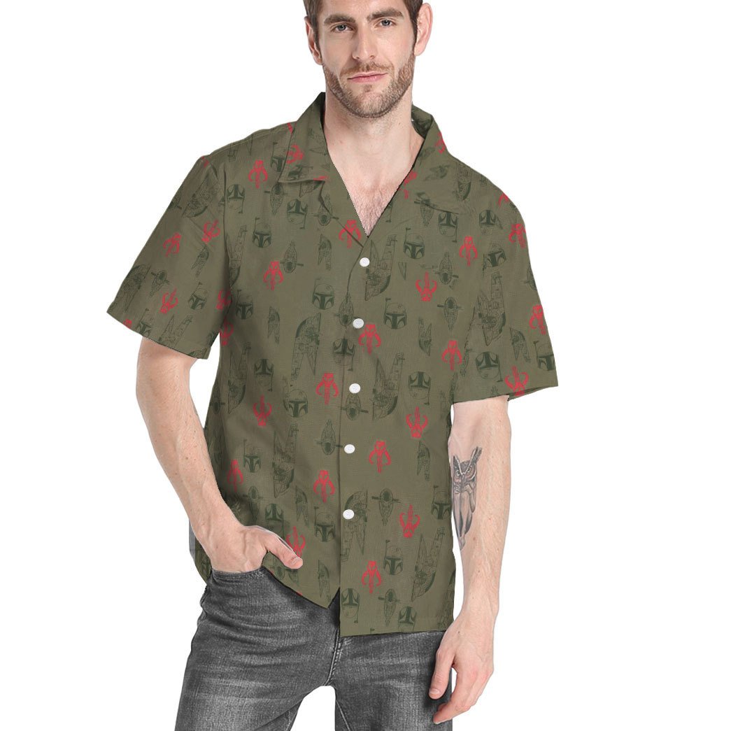 boba fett dress shirt Star Wars Boba Fett Work Shirt Woven Button-Up