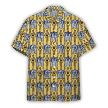 Gearhumans 3D S.W C3PO AND R2D2 Custom Hawaiian Shirt