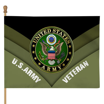 Gearhumans 3D Memorial Day US Army Veteran Custom Flag
