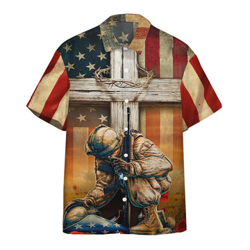 Gearhumans 3D Memorial Day Lest We Forget Veteran Custom Hawaiian Shirt