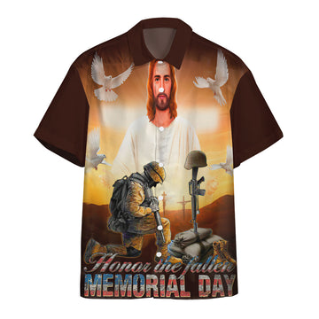Gearhumans 3D Memorial Day Honor The Fallen Veteran Custom Hawaiian Shirt