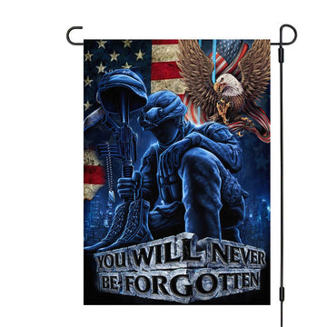 Gearhumans 3D Memorial Day You Will Never Be Forgotten Veteran Custom Flag