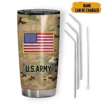 Gearhumans 3D Military Custom Name Tumbler