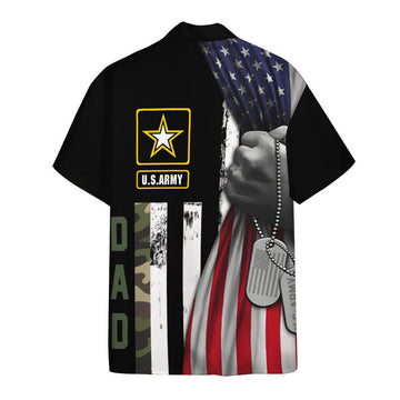 Gearhumans 3D U.S.Army Dad Veteran Fathers Day Custom Hawaiian Shirt