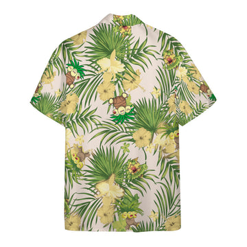 Gearhumans 3D Exeggutor PKM x Hawaii Custom Hawaiian Shirt