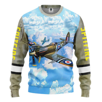 Gearhumans 3D Spitfire Custom Tshirt Hoodie Apparel