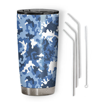 Gearhumans 3D Navy Daughter Fathers Day Custom Tumbler