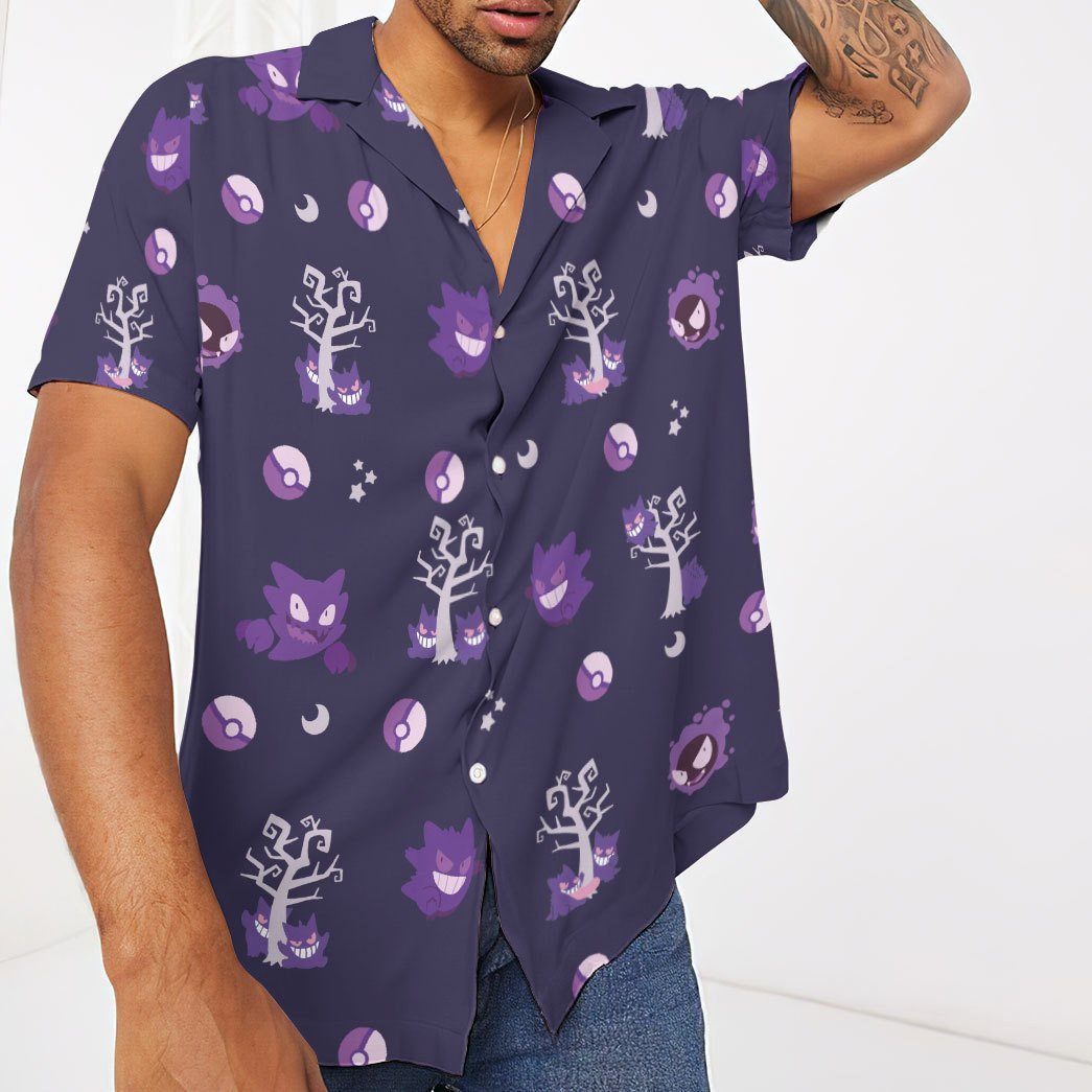 Eevee Evolutions Pokemon Button Up Hawaiian Shirt - Reallgraphics