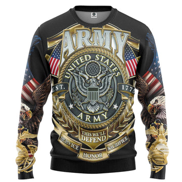 Gearhumans 3D US Veteran This We Are Defend Custom Hoodie Tshirt Apparel