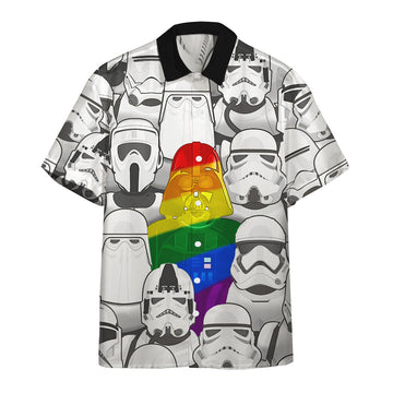 Gearhumans 3D S.W Where Is Darth Vader LGBT Pride Month Custom Hawaiian Shirt