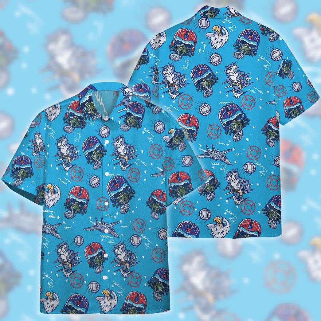 Gearhumans 3D Honolulu Goose In Top Gun Hawaiian Shirts Gift - Jomagift