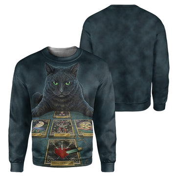 Gearhumans Wicca Black Cat - 3D All Over Printed Shirt