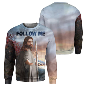 Gearhumans Follow me God - 3D All Over Printed Shirt