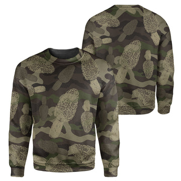 Gearhumans Morel Mushroom Camo - 3D All Over Printed Shirt