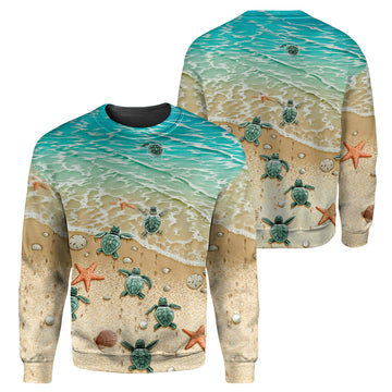 Gearhumans Sea Turtle - 3D All Over Printed Shirt