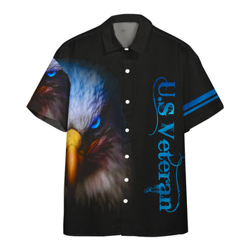 Gearhumans 3D Veteran Eagle Custom Hawaii Shirt
