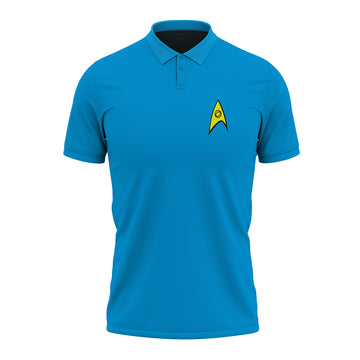 Gearhumans 3D ST Command Uniform Blue Custom Polo Shirt