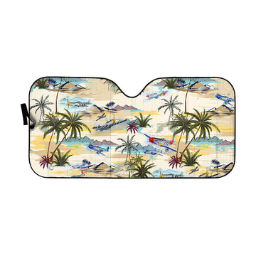 Gearhumans 3D Aircraft Hawaii Car Auto Sunshade