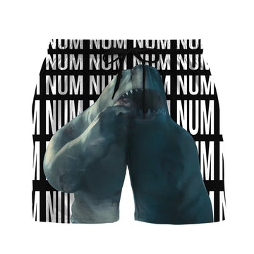 Gearhumans 3D Num Num King Shark Custom Men Shorts