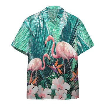Gearhumans 3D The Beauty Of Flamingo Custom Hawaii Shirt