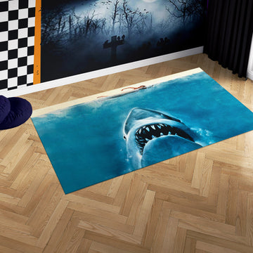 Gearhumans 3D Halloween Shark Custom Carpet