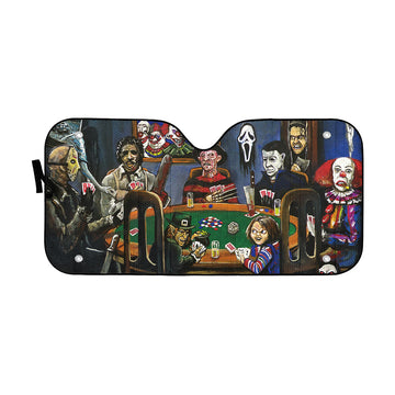 Gearhumans 3D Scary Play Together Custom Car Auto Sunshade