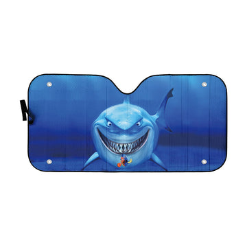 Gearrhumans 3D Bruce Shark Mouth Custom Sunshade