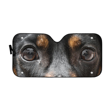 Gearhuman 3D Dachshund Dog Eyes Custom Car Auto Sunshade
