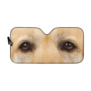 Gearhumans 3D Labrador Retriever Dog Eyes Custom Car Auto Sunshade