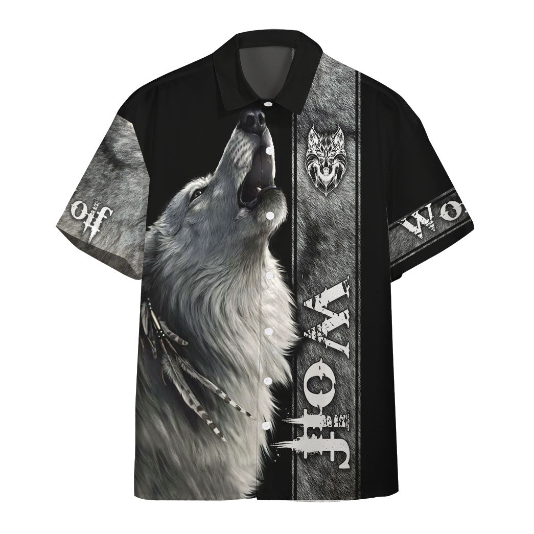 Gearhumans 3D Wolf All Over Printed Custom Hawaii Shirt