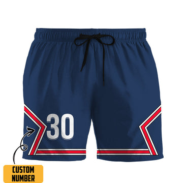 Gearhumans 3D PSG Home Stadium 202122 With Messi 30 Custom Number Shorts