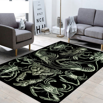 Gearhumans 3D Haeckel Nature Decapoda Crustaceans Custom Carpet