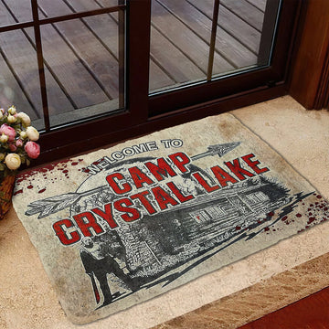 Gearhumans 3D Friday The 13th Welcome To Crystal Lake Custom Doormat