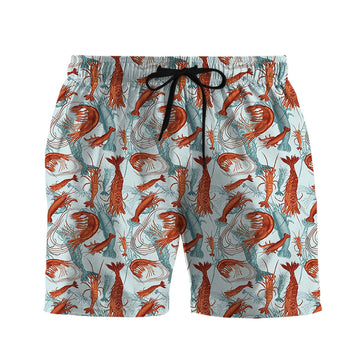 Gearhumans 3D Shrimps Fan Custom Men Short