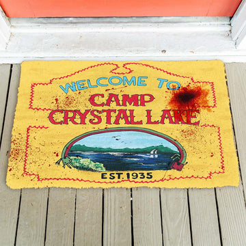 Gearhumans 3D Friday The 13th Welcome To Crystal Lake Custom Doormat