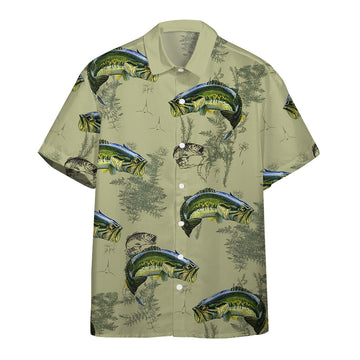 Gearhumans 3D Bass Fishing Custom Short Sleeve Shirt