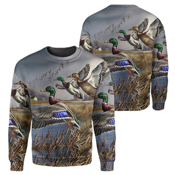Gearhumans Duck Hunting - 3D All Over Printed Shirt