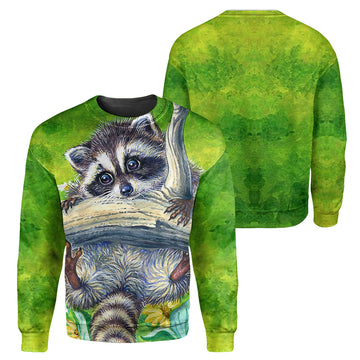 Gearhumans Raccoon - 3D All Over Printed Shirt