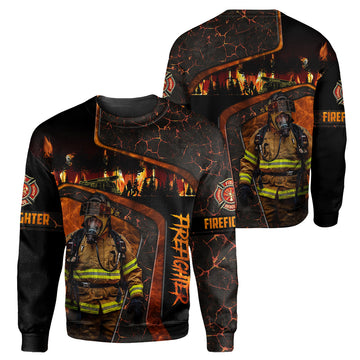 Gearhumans Firefighter - 3D All Over Printed Shirt