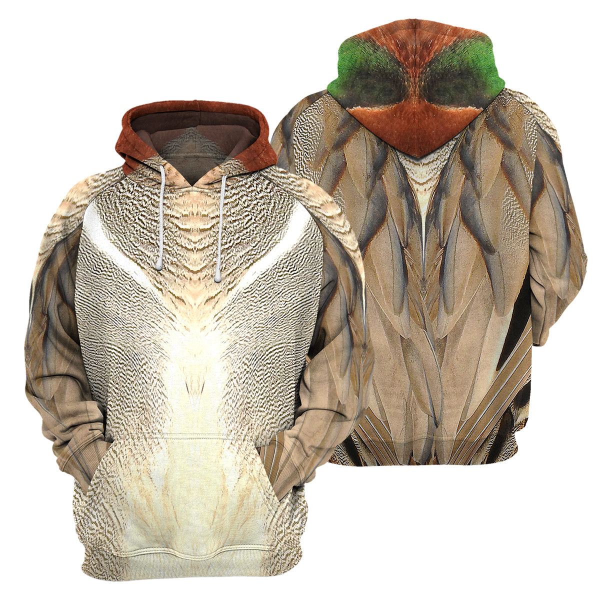 Gearhumans Green Winged Teal - 3D All Over Printed Shirt
