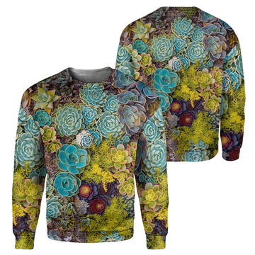 Gearhumans Succulent - 3D All Over Printed Shirt