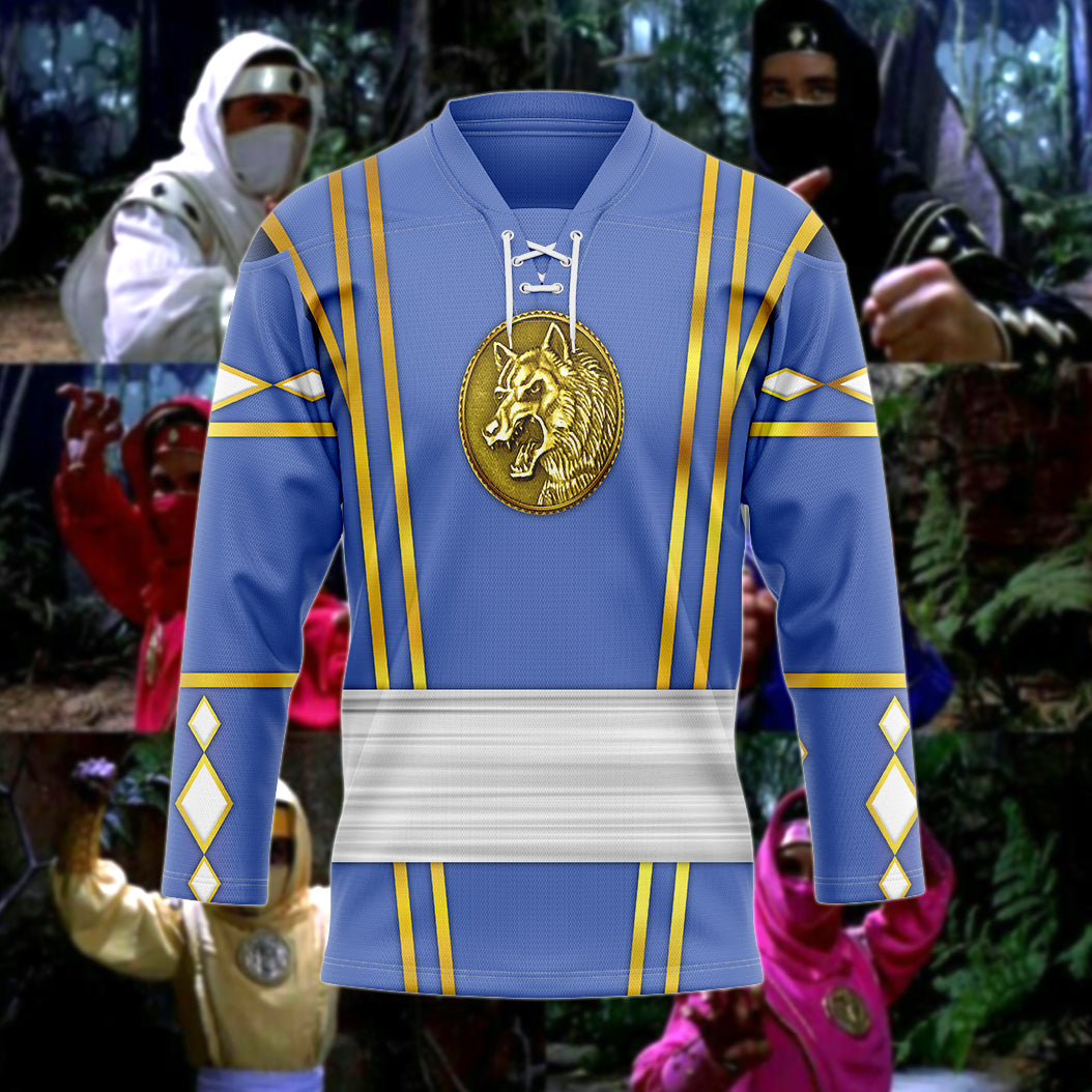 Gearhumans 3D Blue Wolf Ninja Mighty Morphin Power Rangers Ninjetti Cu