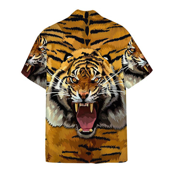Gearhumans 3D Tiger Roar Custom Hawaii Shirt