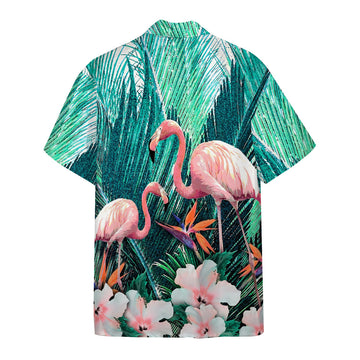 Gearhumans 3D The Beauty Of Flamingo Custom Hawaii Shirt