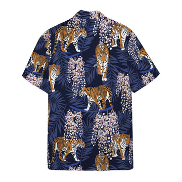 Gearhumans 3D Siberian Tiger Tropical Custom Hawaii Shirt