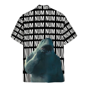 Gearhumans 3D Num Num King Shark Custom Hawaii Shirt