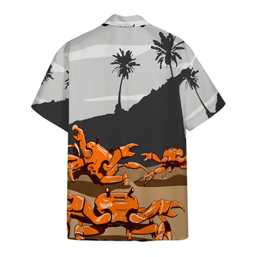 Gearhumans 3D Dancing Crabs On A Beach Custom Hawaii Shirt