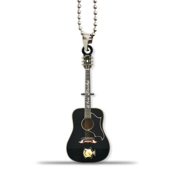 Gearhumans 3D ELV 1969 Custom Gibson Ebony Dove Guitar Custom Car Hanging