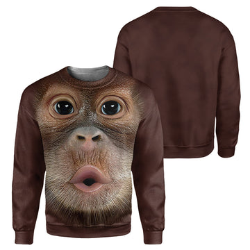 Gearhumans Monkey - 3D All Over Printed Shirt